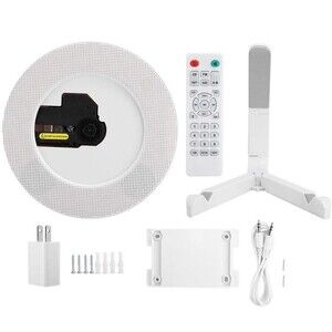Portable Bluetooth CD Player Wall-Mounted FM Radio USB/SD AUX w/Remote -Open Box